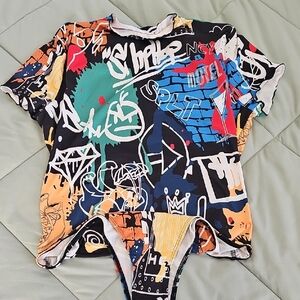 Colorful Graffiti Bodysuit.